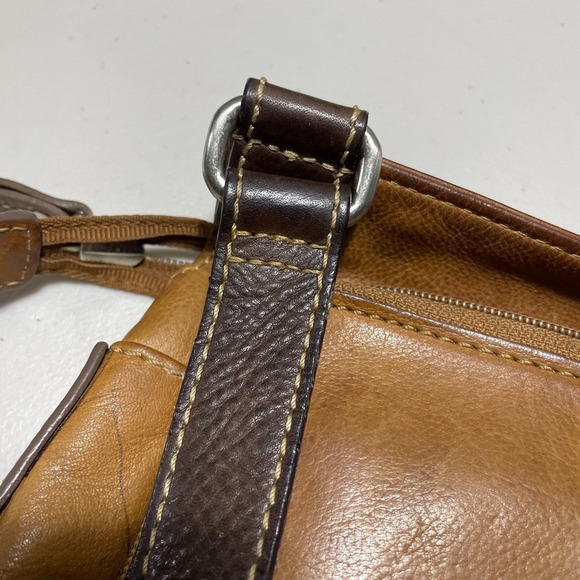 Fossil Vintage Patchwork Leather Crossbody Bag Cross Body Shoulder Adj. Strap - Picture 8 of 11